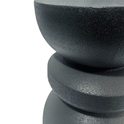 Couchtisch Rebecca Mobili Onar 44,5x35x35 cm MGO Schwarz Moderner