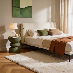 Bijzettafel Moderne Rebecca Mobili Silvar 44,5x35x35 cm MGO Groen