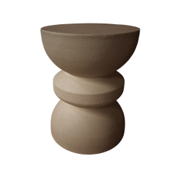 Couchtisch Moderner Rebecca Mobili Dovar 44,5x35x35 cm MGO Mokka