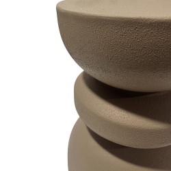 Couchtisch Moderner Rebecca Mobili Dovar 44,5x35x35 cm MGO Mokka