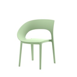 Sedia in plastica - verde salvia