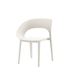 Sedia in plastica - bianco