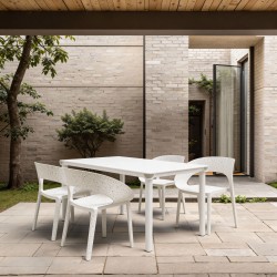 Sedia in plastica - bianco