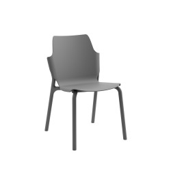 Sedia in plastica - Grigio Antracite