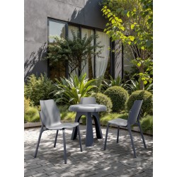 Sedia in plastica - Grigio Antracite