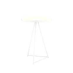 Tavolo alto in ferro - bianco crema