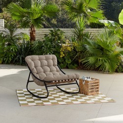 Rocking Chair Marrone Chiaro