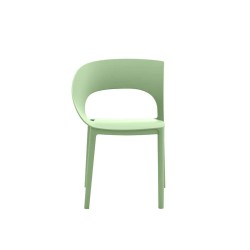 Sedia in plastica - verde salvia