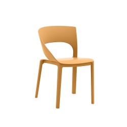 Sedia in plastica - arancio tropicale
