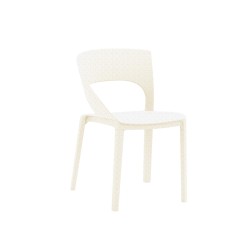Sedia in plastica - bianco