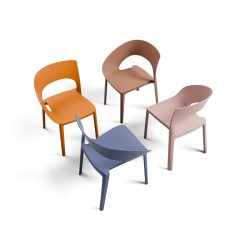 Sedia in plastica - bianco