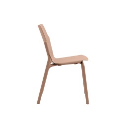 Sedia in plastica - Marrone Moka