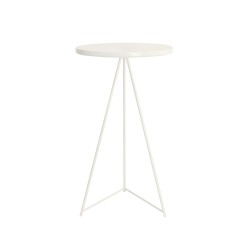 Tavolo alto in ferro - bianco crema