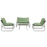 RE7310 - Set sofa verde (1 sofa + 2 poltrone + 1 tavolino)