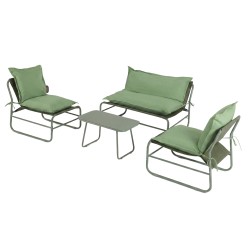 RE7310 - Set sofa verde (1 sofa + 2 poltrone + 1 tavolino)