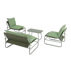 RE7310 - Set sofa verde (1 sofa + 2 poltrone + 1 tavolino)