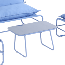 RE7311 - Set sofa blu (1 sofa + 2 poltrone + 1 tavolino)