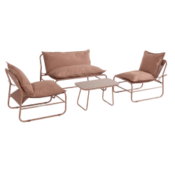 RE7312 - Set sofa mocha (1 sofa + 2 poltrone + 1 tavolino)