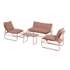 RE7312 - Set sofa mocha (1 sofa + 2 poltrone + 1 tavolino)