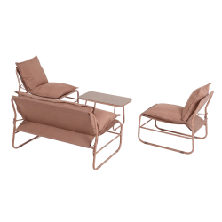 RE7312 - Set sofa mocha (1 sofa + 2 poltrone + 1 tavolino)