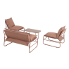 RE7312 - Set sofa mocha (1 sofa + 2 poltrone + 1 tavolino)