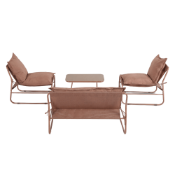 RE7312 - Set sofa mocha (1 sofa + 2 poltrone + 1 tavolino)