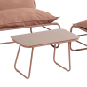 RE7312 - Set sofa mocha (1 sofa + 2 poltrone + 1 tavolino)