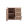 Armário com Porta 3 Gavetas Mobili Rebecca Varen 80x80x40 cm MDF Madeira Clara