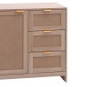 Armário com Porta 3 Gavetas Mobili Rebecca Varen 80x80x40 cm MDF Madeira Clara