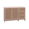 Armário 2 Portas 3 Gavetas Mobili Rebecca Roven 80x118,5x34,5 cm MDF Madeira Clara