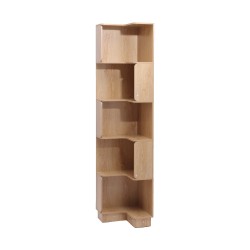 Bibliothèque 6 Étagères Mobili Rebecca Aven 175x38,5x37,5 cm MDF Bois Clair