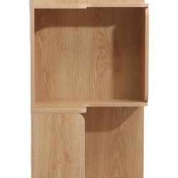 Bibliothèque 6 Étagères Mobili Rebecca Aven 175x38,5x37,5 cm MDF Bois Clair