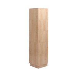 Bibliothèque 6 Étagères Mobili Rebecca Aven 175x38,5x37,5 cm MDF Bois Clair