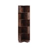 Bibliothèque 6 Étagères Mobili Rebecca Doren 175x38,5x37,5 cm MDF Bois Foncé