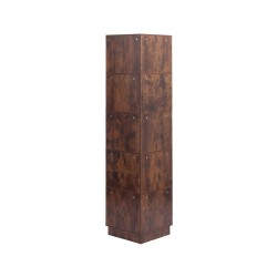 Bibliothèque 6 Étagères Mobili Rebecca Doren 175x38,5x37,5 cm MDF Bois Foncé