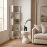 Bibliothèque 6 Étagères Mobili Rebecca Selin 175x38,5x37,5 cm MDF Blanc