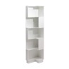 Bibliothèque 6 Étagères Mobili Rebecca Selin 175x38,5x37,5 cm MDF Blanc