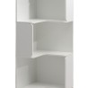 Bibliothèque 6 Étagères Mobili Rebecca Selin 175x38,5x37,5 cm MDF Blanc
