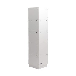 Bibliothèque 6 Étagères Mobili Rebecca Selin 175x38,5x37,5 cm MDF Blanc