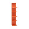 Bibliothèque 6 Étagères Mobili Rebecca Ziven 120x25x16,5 cm MDF Orange