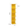 Bibliothèque 6 Étagères Mobili Rebecca Lumen 120x25x16,5 cm MDF Jaune