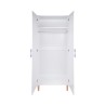Armario Infantil Mobili Rebecca Avelia 175x80x50 cm MDF Pino Blanco Violeta