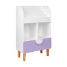 Bibliothèque pour Enfants Mobili Rebecca Mirea 95x60x30 cm MDF Pin Blanc Violet