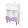 Bibliothèque pour Enfants Mobili Rebecca Mirea 95x60x30 cm MDF Pin Blanc Violet