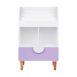 Bibliothèque pour Enfants Mobili Rebecca Mirea 95x60x30 cm MDF Pin Blanc Violet