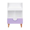 Bibliothèque pour Enfants Mobili Rebecca Mirea 95x60x30 cm MDF Pin Blanc Violet