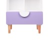 Bibliothèque pour Enfants Mobili Rebecca Mirea 95x60x30 cm MDF Pin Blanc Violet