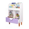 Bibliothèque pour Enfants Mobili Rebecca Mirea 95x60x30 cm MDF Pin Blanc Violet