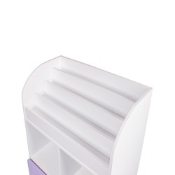 Bibliothèque pour Enfants Mobili Rebecca Mirea 95x60x30 cm MDF Pin Blanc Violet