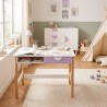 Escritorio Infantil Mobili Rebecca Veluna 60x80x45 cm MDF Pino Blanco Violeta